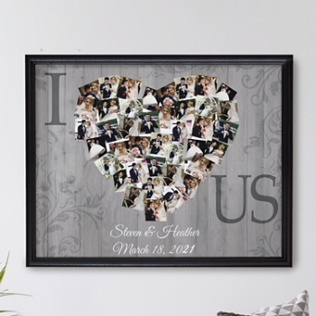 Our Treasured Moments Personalized Collage Canvas